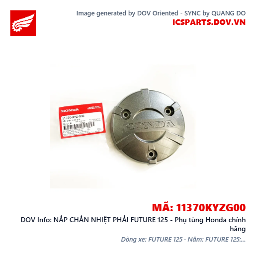 NẮP CHẮN NHIỆT PHẢI FUTURE 125 - Phụ tùng Honda chính hãng