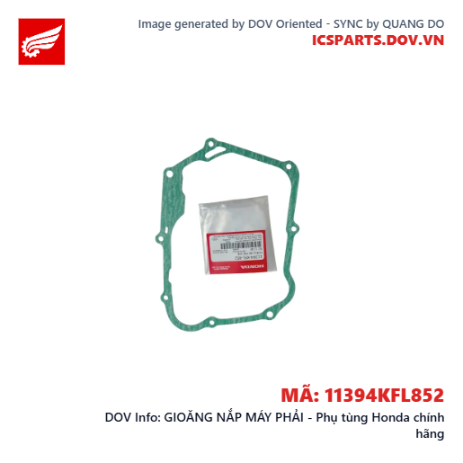 GIOĂNG NẮP MÁY PHẢI - Phụ tùng Honda chính hãng