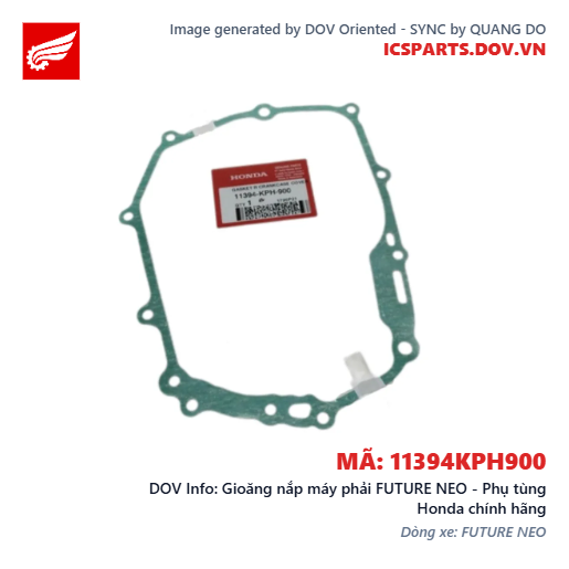 Gioăng nắp máy phải FUTURE NEO - Phụ tùng Honda chính hãng