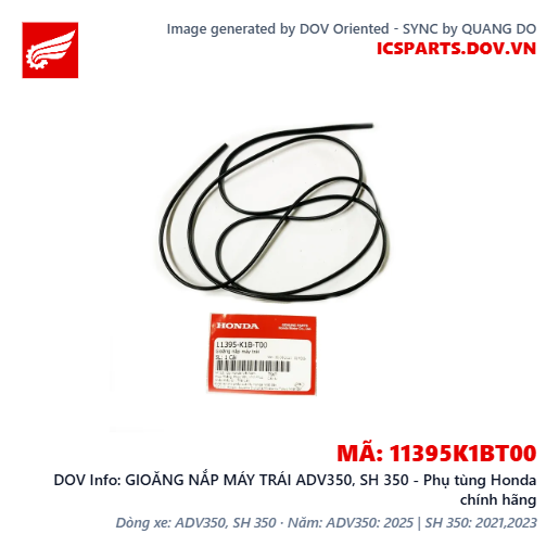 GIOĂNG NẮP MÁY TRÁI ADV350, SH 350 - Phụ tùng Honda chính hãng