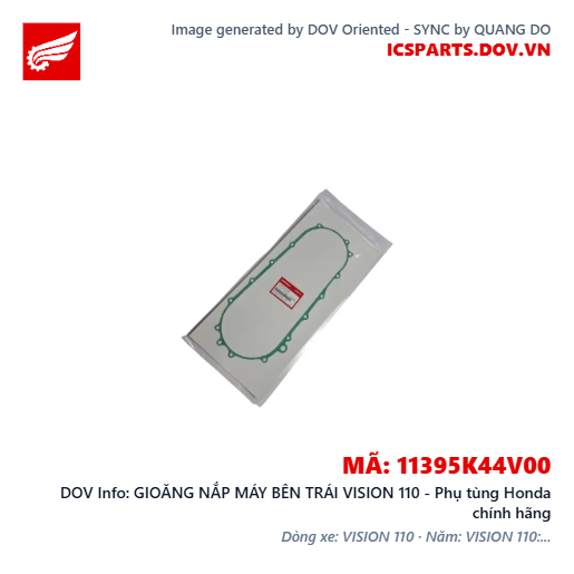 GIOĂNG NẮP MÁY BÊN TRÁI VISION 110 - Phụ tùng Honda chính hãng