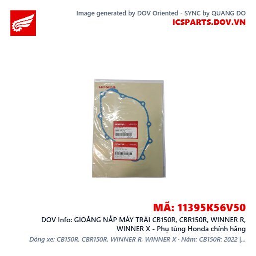GIOĂNG NẮP MÁY TRÁI CB150R, CBR150R, WINNER R, WINNER X - Phụ tùng Honda chính hãng