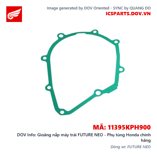 Gioăng nắp máy trái FUTURE NEO - Phụ tùng Honda chính hãng