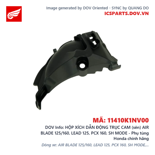 HỘP XÍCH DẪN ĐỘNG TRỤC CAM (sên) AIR BLADE 125/160, LEAD 125, PCX 160, SH MODE - Phụ tùng Honda chính hãng
