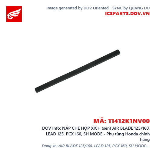 NẮP CHE HỘP XÍCH (sên) AIR BLADE 125/160, LEAD 125, PCX 160, SH MODE - Phụ tùng Honda chính hãng