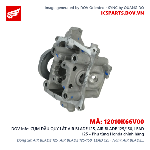 CỤM ĐẦU QUY LÁT AIR BLADE 125, AIR BLADE 125/150, LEAD 125 - Phụ tùng Honda chính hãng