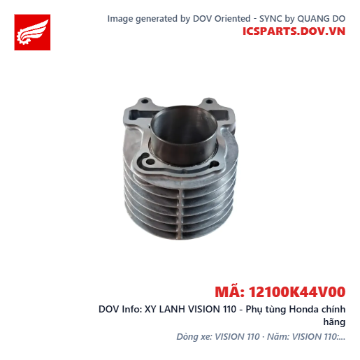 XY LANH VISION 110 - Phụ tùng Honda chính hãng