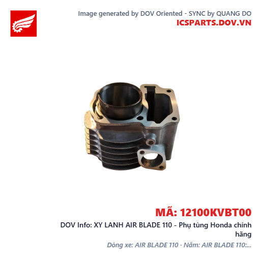 XY LANH AIR BLADE 110 - Phụ tùng Honda chính hãng
