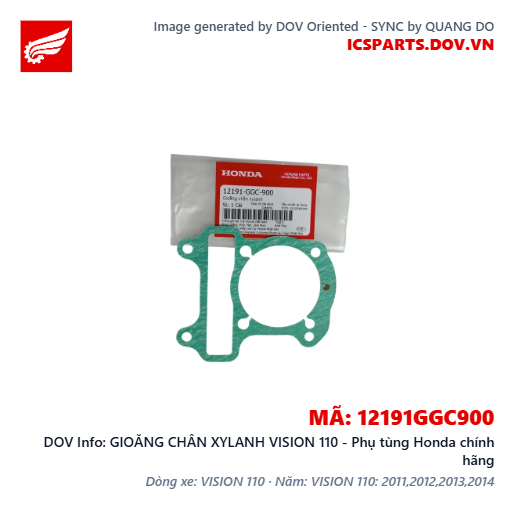 GIOĂNG CHÂN XYLANH VISION 110 - Phụ tùng Honda chính hãng