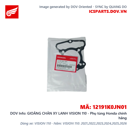 GIOĂNG CHÂN XY LANH VISION 110 - Phụ tùng Honda chính hãng