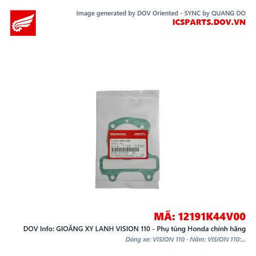 GIOĂNG XY LANH VISION 110 - Phụ tùng Honda chính hãng