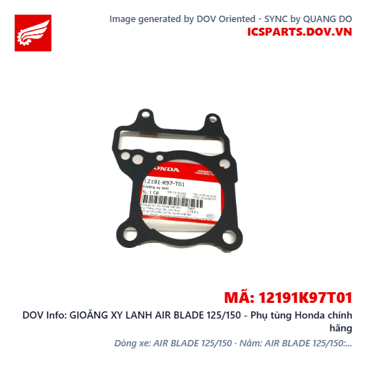 GIOĂNG XY LANH AIR BLADE 125/150 - Phụ tùng Honda chính hãng