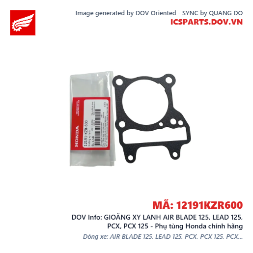 GIOĂNG XY LANH AIR BLADE 125, LEAD 125, PCX, PCX 125 - Phụ tùng Honda chính hãng