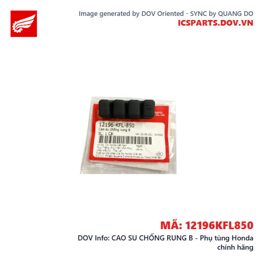 CAO SU CHỐNG RUNG B - Phụ tùng Honda chính hãng