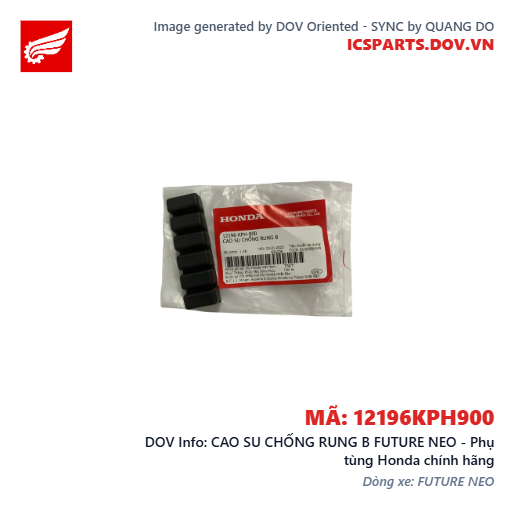 CAO SU CHỐNG RUNG B FUTURE NEO - Phụ tùng Honda chính hãng