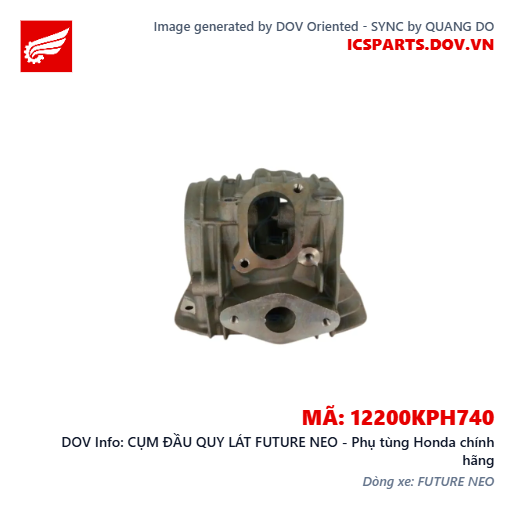 CỤM ĐẦU QUY LÁT FUTURE NEO - Phụ tùng Honda chính hãng