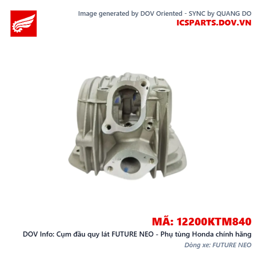Cụm đầu quy lát FUTURE NEO - Phụ tùng Honda chính hãng