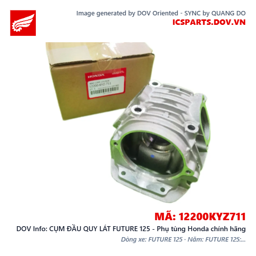 CỤM ĐẦU QUY LÁT FUTURE 125 - Phụ tùng Honda chính hãng