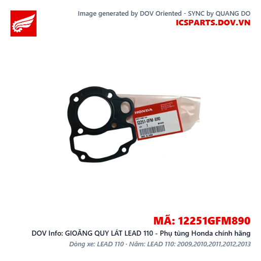 GIOĂNG QUY LÁT LEAD 110 - Phụ tùng Honda chính hãng