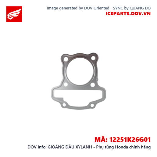GIOĂNG ĐẦU XYLANH - Phụ tùng Honda chính hãng