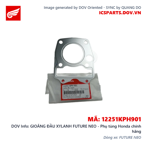 GIOĂNG ĐẦU XYLANH FUTURE NEO - Phụ tùng Honda chính hãng