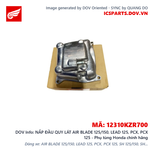 NẮP ĐẦU QUY LÁT AIR BLADE 125/150, LEAD 125, PCX, PCX 125 - Phụ tùng Honda chính hãng