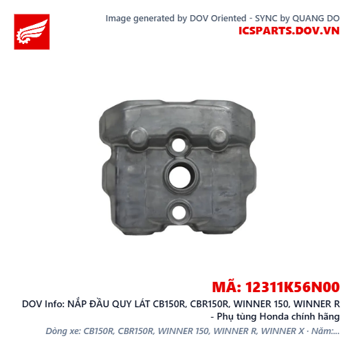 NẮP ĐẦU QUY LÁT CB150R, CBR150R, WINNER 150, WINNER R - Phụ tùng Honda chính hãng