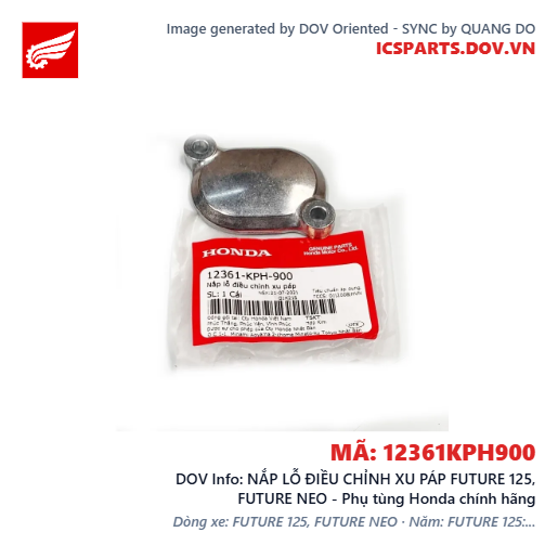 NẮP LỖ ĐIỀU CHỈNH XU PÁP FUTURE 125, FUTURE NEO - Phụ tùng Honda chính hãng