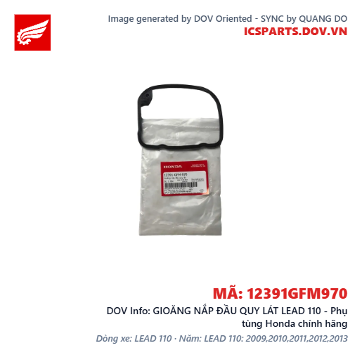 GIOĂNG NẮP ĐẦU QUY LÁT LEAD 110 - Phụ tùng Honda chính hãng