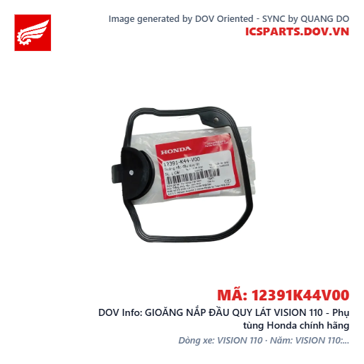GIOĂNG NẮP ĐẦU QUY LÁT VISION 110 - Phụ tùng Honda chính hãng