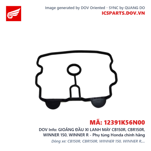 GIOĂNG ĐẦU XI LANH MÁY CB150R, CBR150R, WINNER 150, WINNER R - Phụ tùng Honda chính hãng