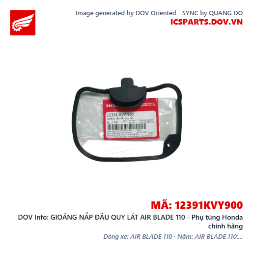 GIOĂNG NẮP ĐẦU QUY LÁT AIR BLADE 110 - Phụ tùng Honda chính hãng