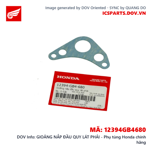 GIOĂNG NẮP ĐẦU QUY LÁT PHẢI - Phụ tùng Honda chính hãng
