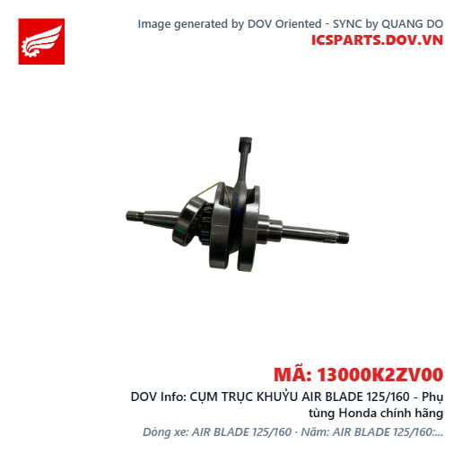 CỤM TRỤC KHUỶU AIR BLADE 125/160 - Phụ tùng Honda chính hãng