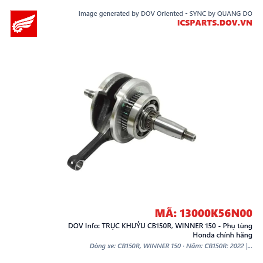 TRỤC KHUỶU CB150R, WINNER 150 - Phụ tùng Honda chính hãng