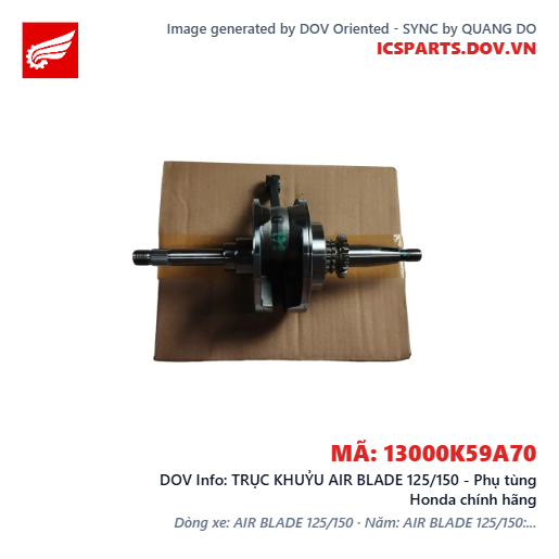 TRỤC KHUỶU AIR BLADE 125/150 - Phụ tùng Honda chính hãng