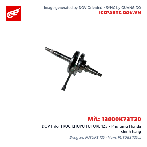 TRỤC KHUỶU FUTURE 125 - Phụ tùng Honda chính hãng