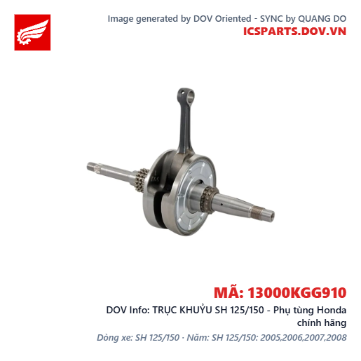 TRỤC KHUỶU SH 125/150 - Phụ tùng Honda chính hãng