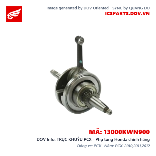 TRỤC KHUỶU PCX - Phụ tùng Honda chính hãng