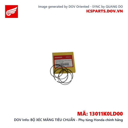 BỘ XÉC MĂNG TIÊU CHUẨN - Phụ tùng Honda chính hãng