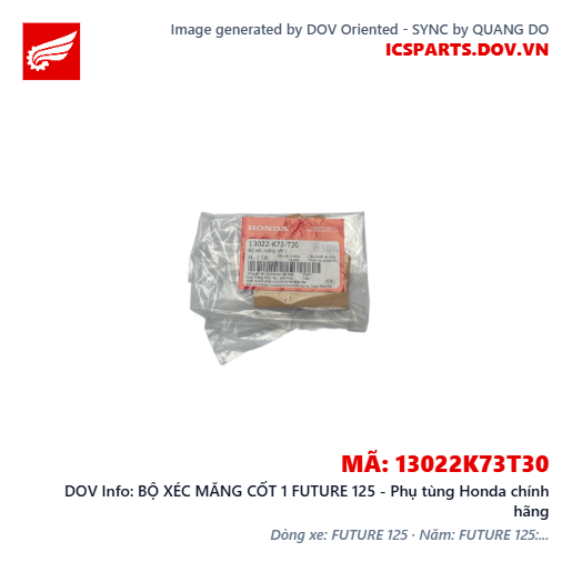 BỘ XÉC MĂNG CỐT 1 FUTURE 125 - Phụ tùng Honda chính hãng