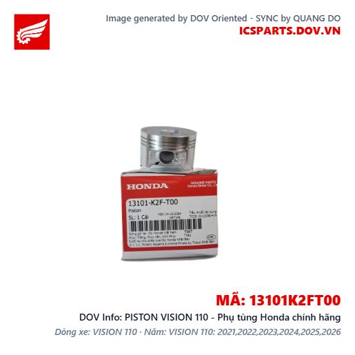 PISTON VISION 110 - Phụ tùng Honda chính hãng