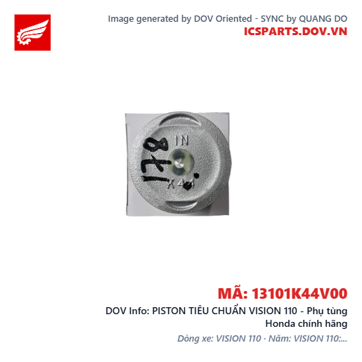PISTON TIÊU CHUẨN VISION 110 - Phụ tùng Honda chính hãng