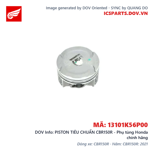 PISTON TIÊU CHUẨN CBR150R - Phụ tùng Honda chính hãng