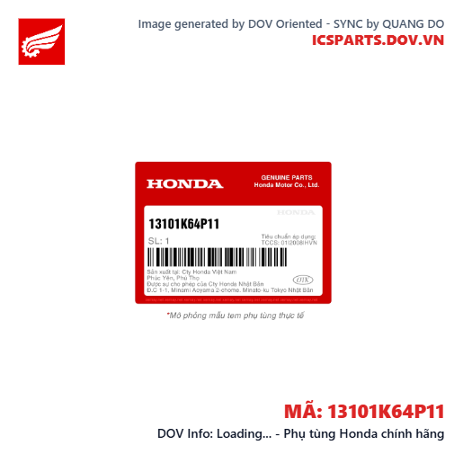 Loading... - Phụ tùng Honda chính hãng