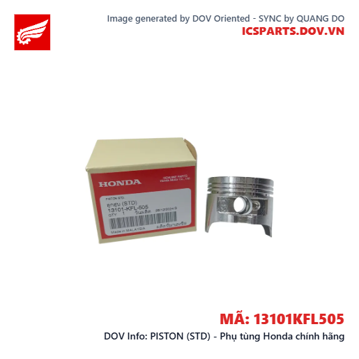 PISTON (STD) - Phụ tùng Honda chính hãng