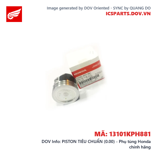 PISTON TIÊU CHUẨN (0.00) - Phụ tùng Honda chính hãng