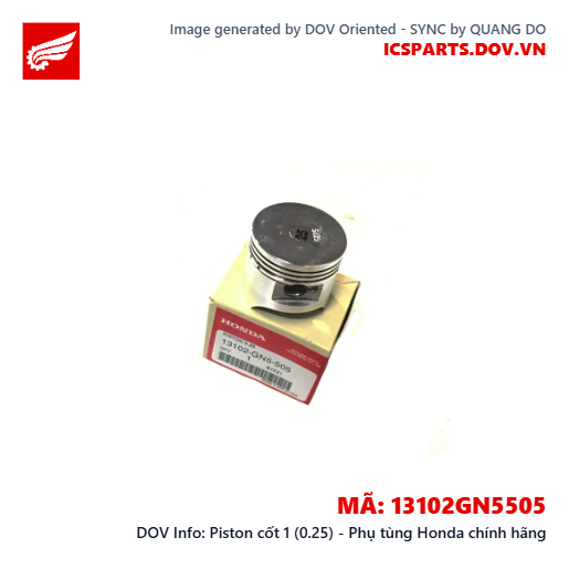 Piston cốt 1 (0.25) - Phụ tùng Honda chính hãng