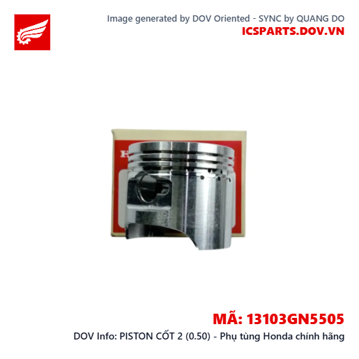 PISTON CỐT 2 (0.50) - Phụ tùng Honda chính hãng