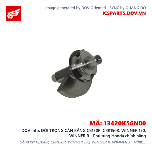 ĐỐI TRỌNG CÂN BẰNG CB150R, CBR150R, WINNER 150, WINNER R - Phụ tùng Honda chính hãng